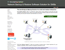 Tablet Screenshot of ferrobackup.com